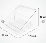 نظم دهنده رومیزی شفاف 3 خانه لیمون کد2366 - Image 2